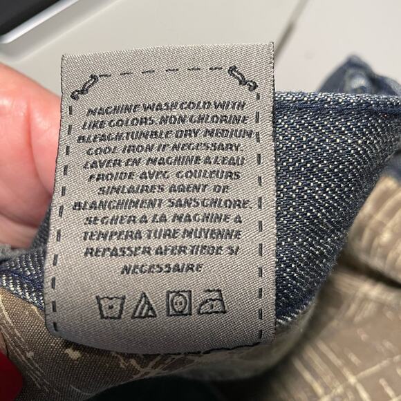 XRAY Jeans Mens Size 38 Straight Leather Stud Pocket Accent XY - Picture 6 of 12